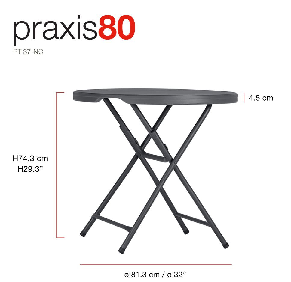 Praxis 80 (cafebord) Shark Gray