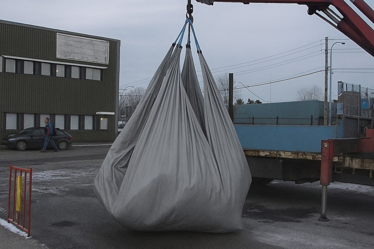 Snøseil Anti-skli overflate 5,8x5,8m