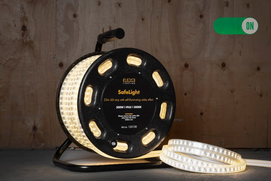 SafeLight LED 25m 3000K IP65 trommel