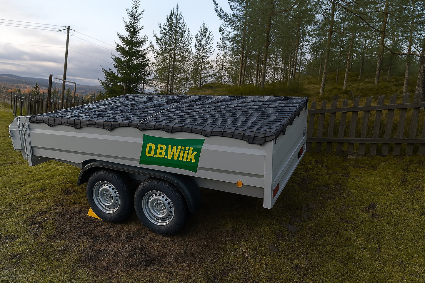 Lastenett 1,20 x 2m. 3/45 PE Sort