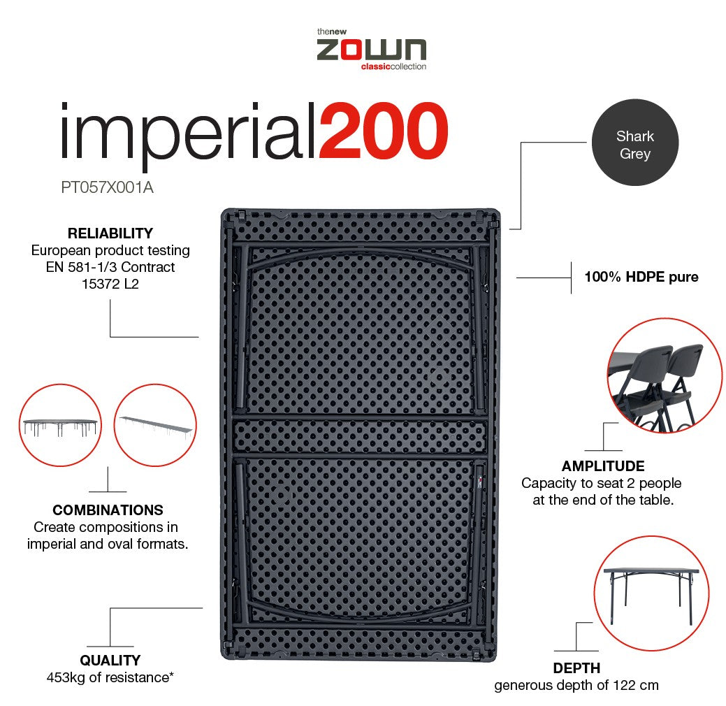 Imperial200 bord 200x122cm