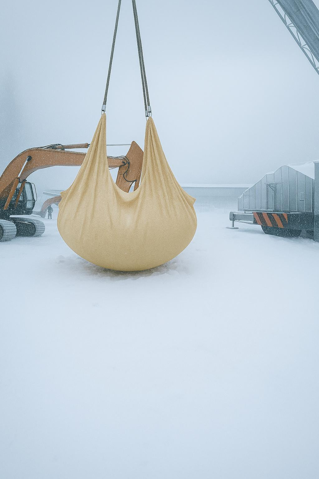 Løfteseil (Snøseil) PP 5,8x5,8m